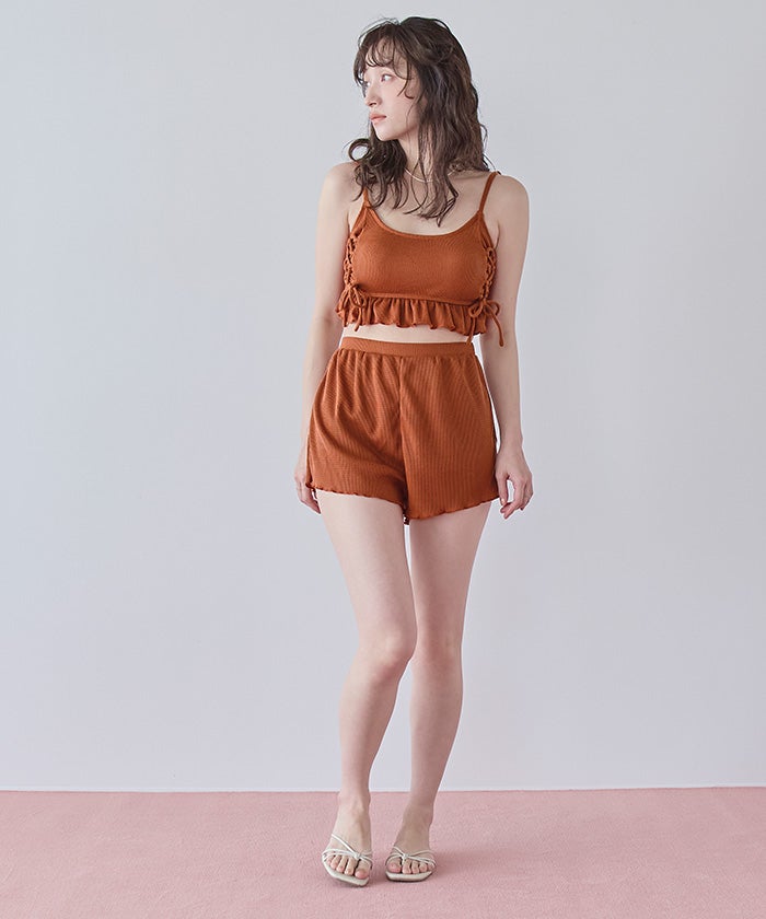 ワッフル素材レースアップビキニ/水着セット | SEA DRESS