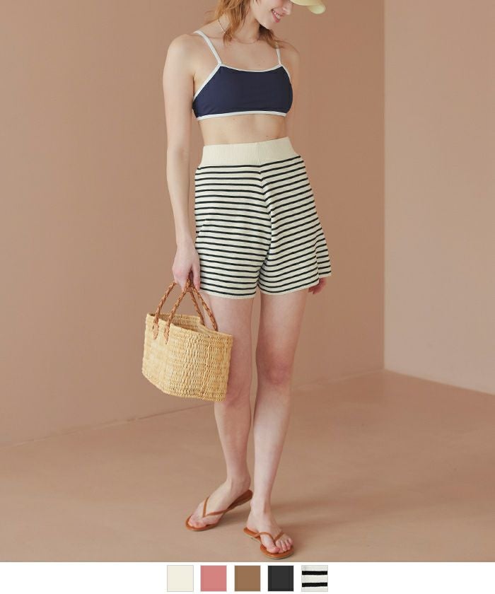 シンプルニットショートパンツ/水着【メール便可／80】 | SEA DRESS