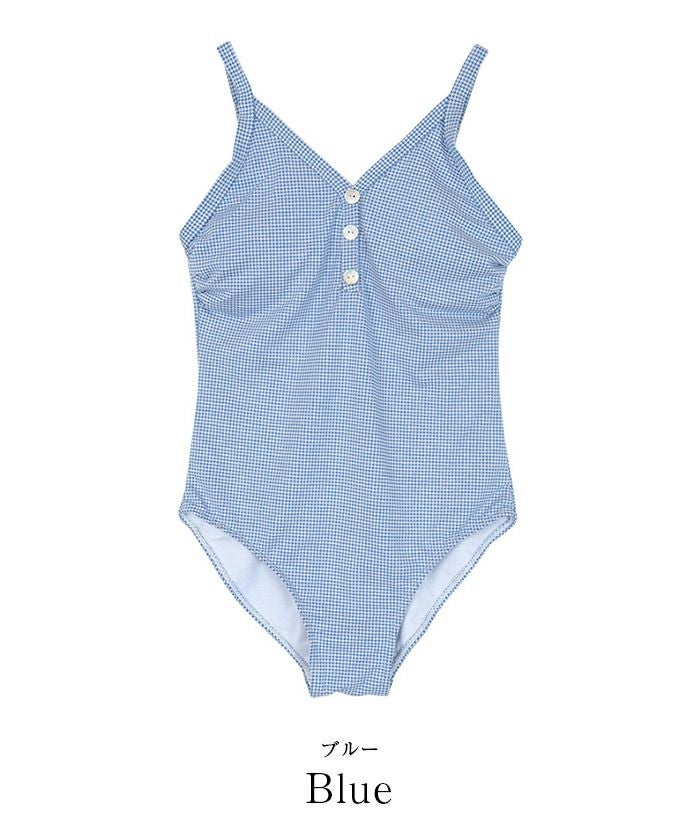 PALE swimwear ギンガム チェック ワンピース 水着 美品 ギンガムチェックワンピース/水着 | SEA DRESS