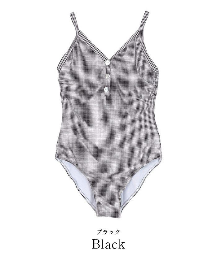ギンガムチェックワンピース/水着 | SEA DRESS