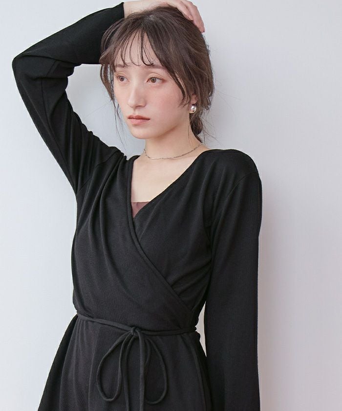 細リブカシュクールオールインワン/ラッシュガード | SEA DRESS