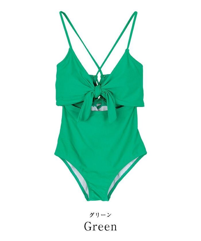 バックレースアップデザインワンピース/水着 | SEA DRESS