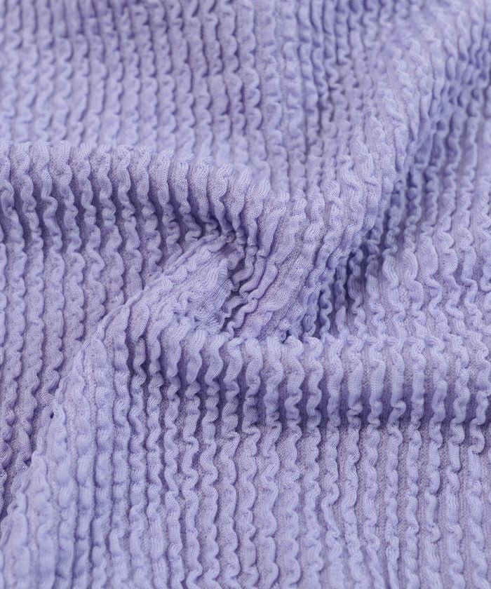ショルダーリボンスウィムウェア　ブルー uneuneワンショルダーリボンビキニ/水着 | SEA DRESS