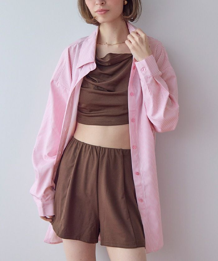 ＊Seea ＊ クロップ ラッシュガード ピンク M SEEA(シーア) ラッシュガード(レディース) - ブランド通販のBUYMA
