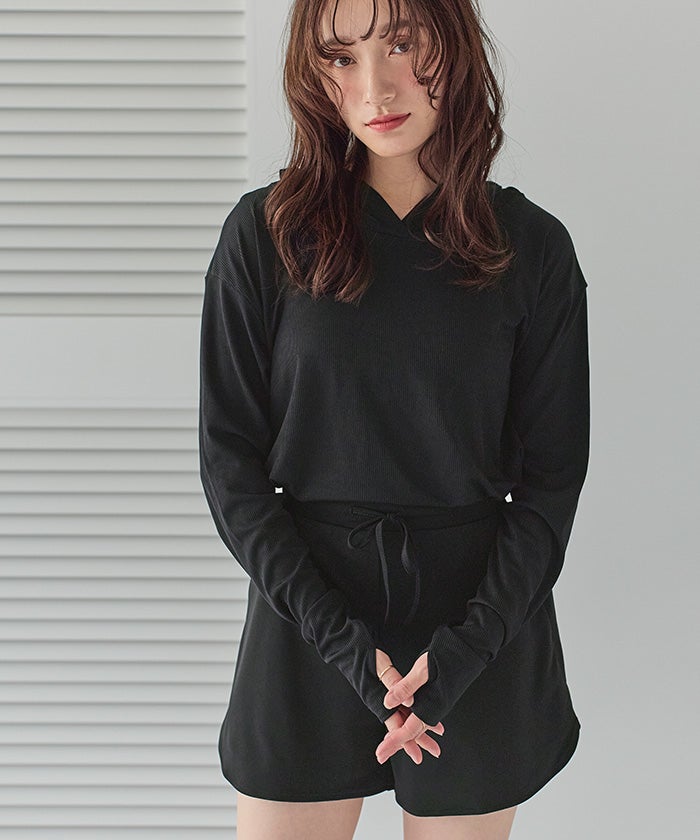 フード付トップスラッシュガードセットアップ | SEA DRESS