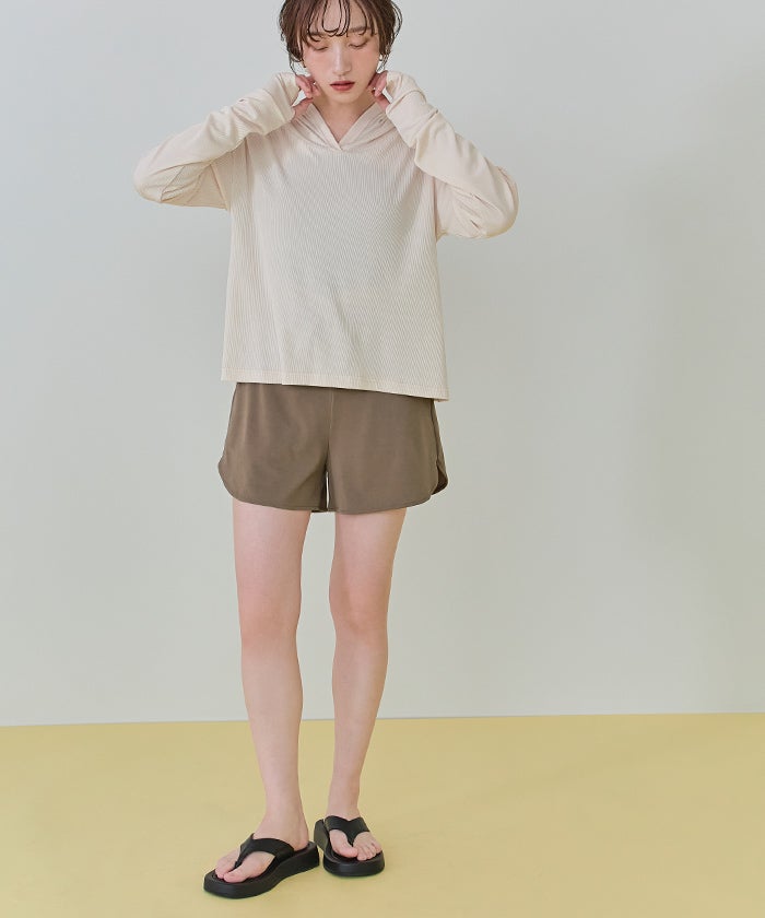 フード付トップスラッシュガードセットアップ | SEA DRESS