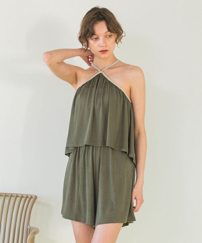 Xホルターネックデザインフレアビキニ/セット水着 | SEA DRESS