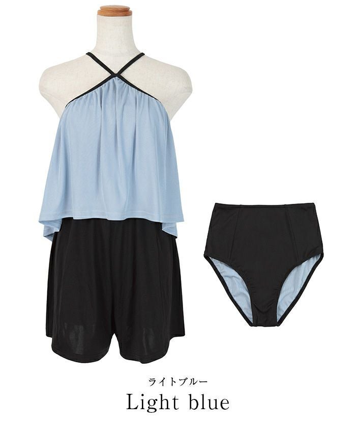 Xホルターネックデザインフレアビキニ/セット水着 | SEA DRESS