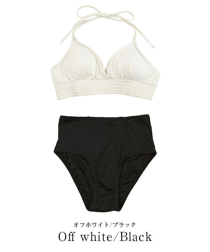 バックリボンホルターネック×ハイウエストビキニ/水着 | SEA DRESS