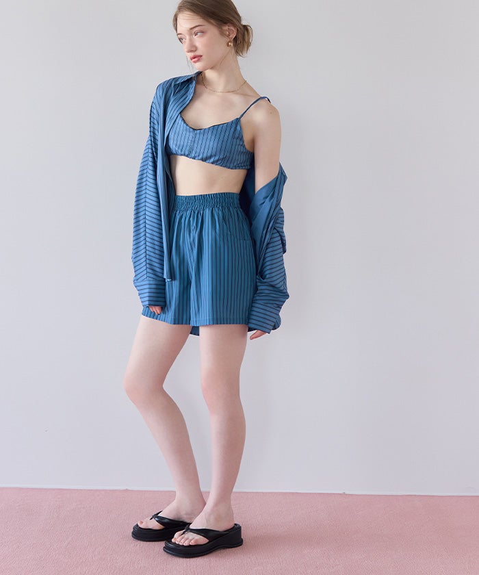 8YARDSスモークブルーショートパンツ　Sサイズ美品 シンプルショートパンツ/ラッシュガード【メール便可／90】 | SEA DRESS