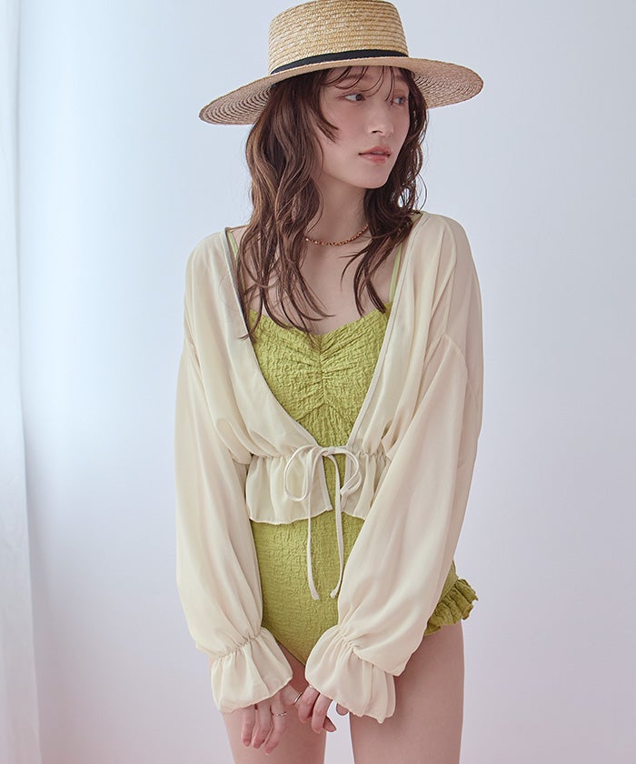 ボレロ付フリルデザインワンピース/セット水着 | SEA DRESS