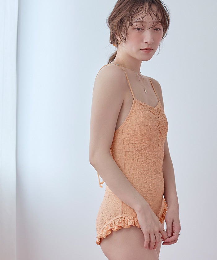 ⭐️美品⭐️　seea ピンク ワンピース水着 サイズXS ボレロ付フリルデザインワンピース/セット水着 | SEA DRESS