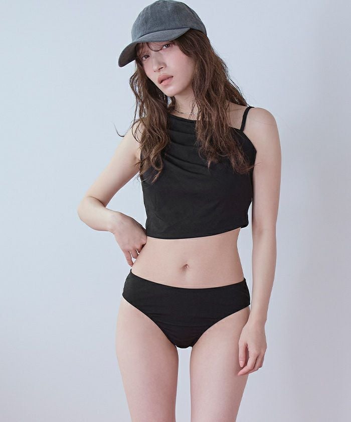 レッセパッセ☆新品ビキニ5点セット 5点セット/ラッシュガードトップス×レギンス付ビキニ/水着【SEADRESS