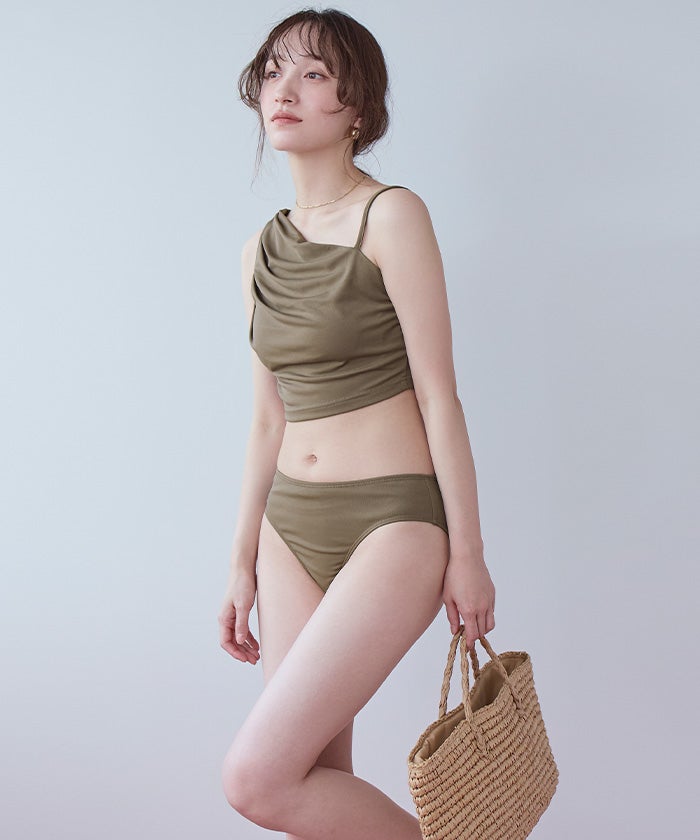 ショートパンツ付タックビキニ/セット水着 | SEA DRESS
