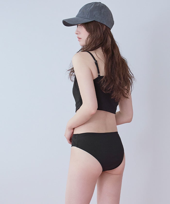ショートパンツ付タックビキニ/セット水着 | SEA DRESS