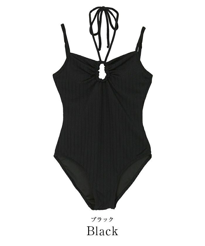 FOXY スイムウェアー　　ワンピースブラック　新品 フロントホールデザインワンピース/水着 | SEA DRESS