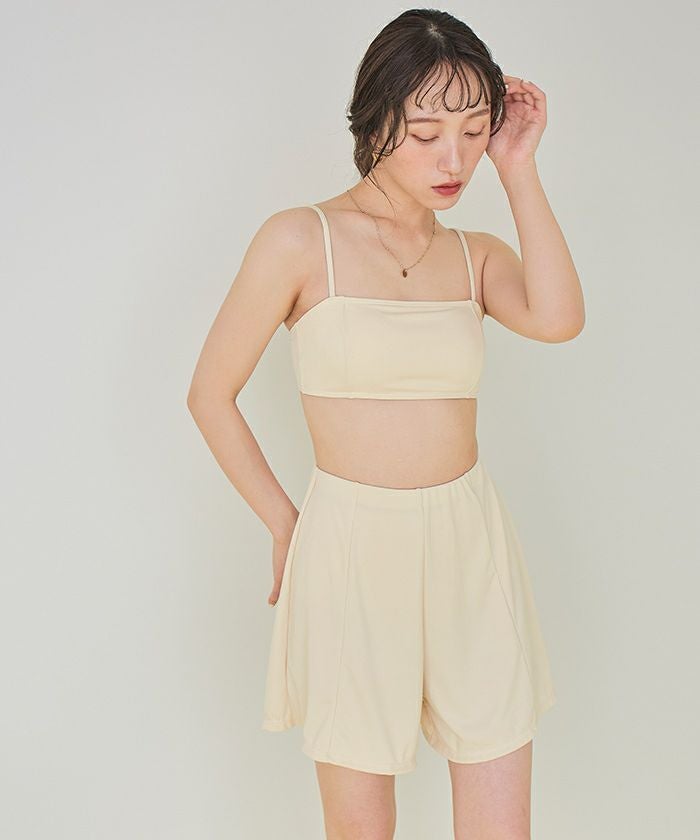 4点セット/リラックストップス&ショートパンツ付ビキニ/水着 | SEA DRESS