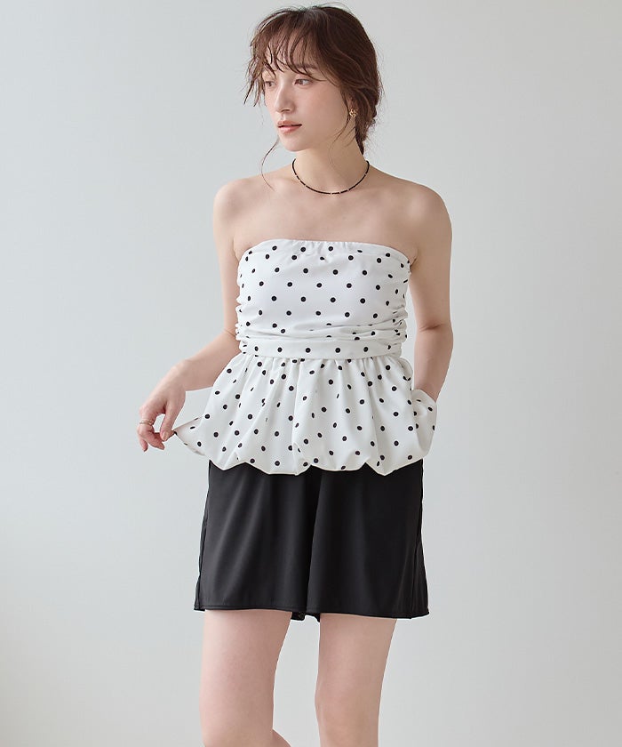 ウエストギャザーサスティナブルショートパンツ/水着 | SEA DRESS