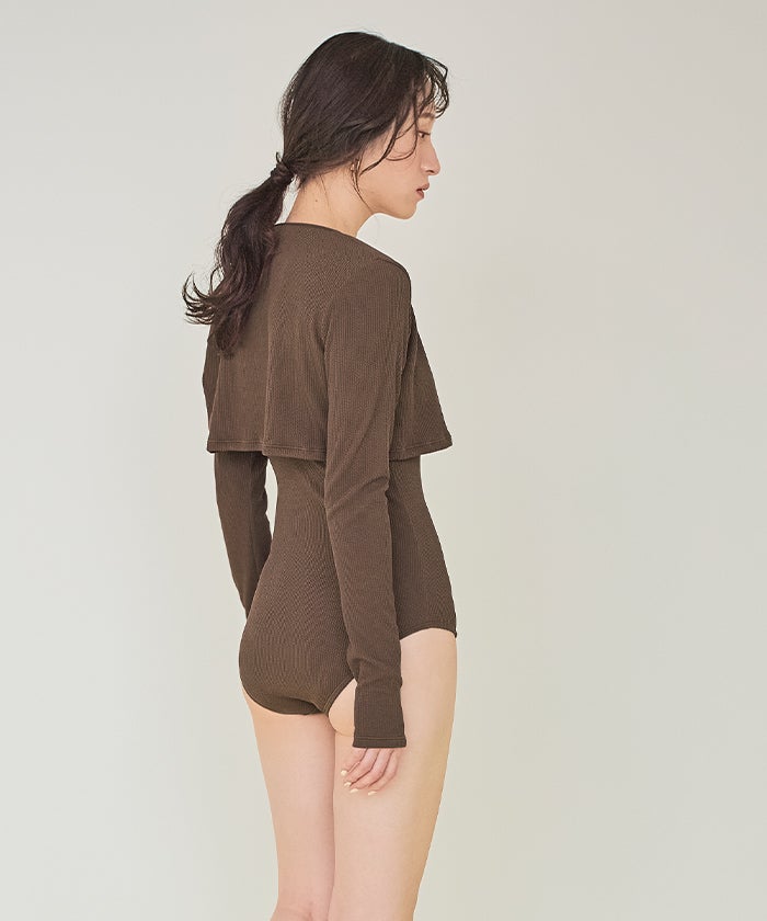 長袖カーディガン付ワンピース/セット水着 | SEA DRESS