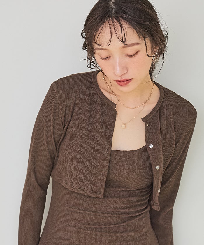 長袖カーディガン付ワンピース/セット水着 | SEA DRESS