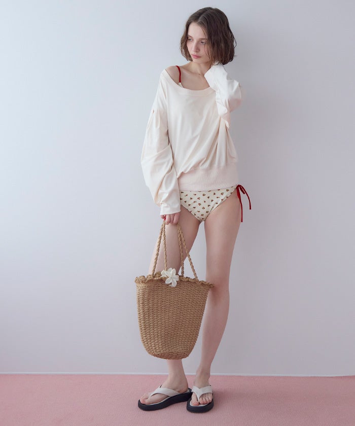 H*i様 アイボリー セパレート水着 Vネック Vネックシンプルデザインビキニ/水着【メール便可／100】 | SEA DRESS