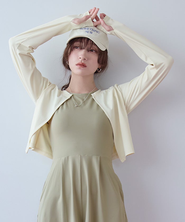 3点セット/前開きトップス付オールインワン/ラッシュガード | SEA DRESS